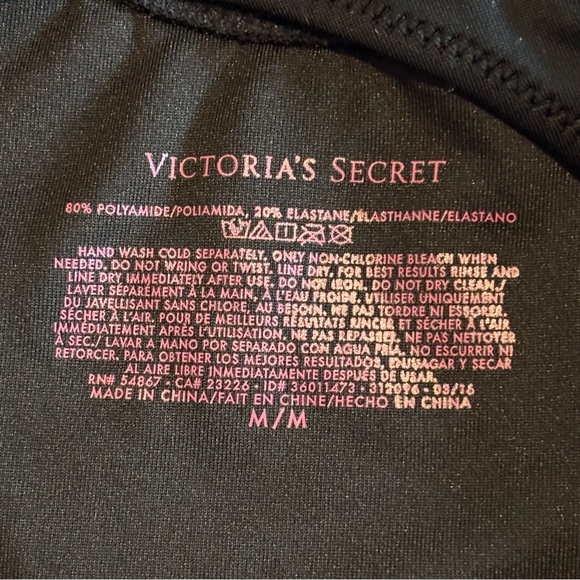 Victoria's Secret Women’s Black One Piece Swimsuit Size Medium - Picture 2 of 10